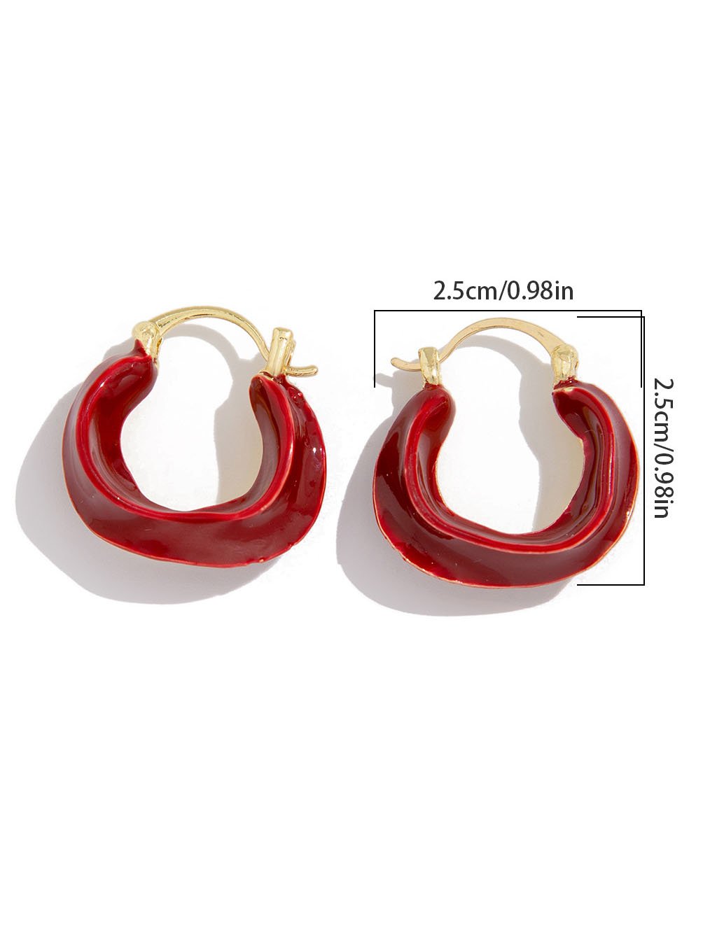 Fashionable Geometric Twist Earrings