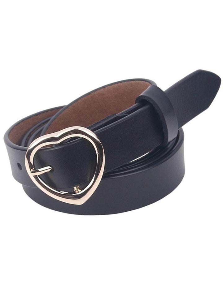 Fashionable Feart-Shaped Buckle Belt