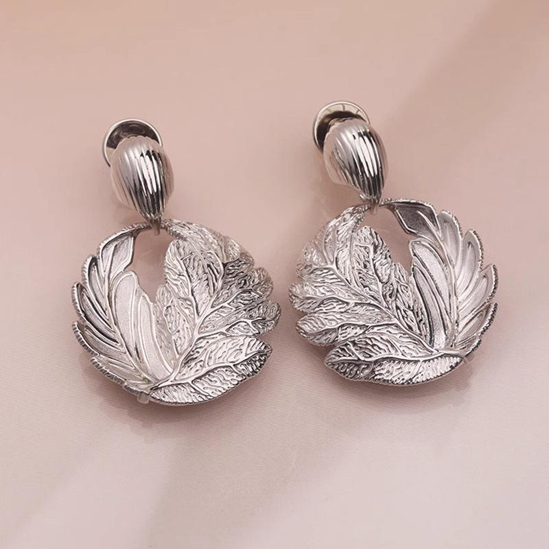 Vintage Leaf Personalized Earrings