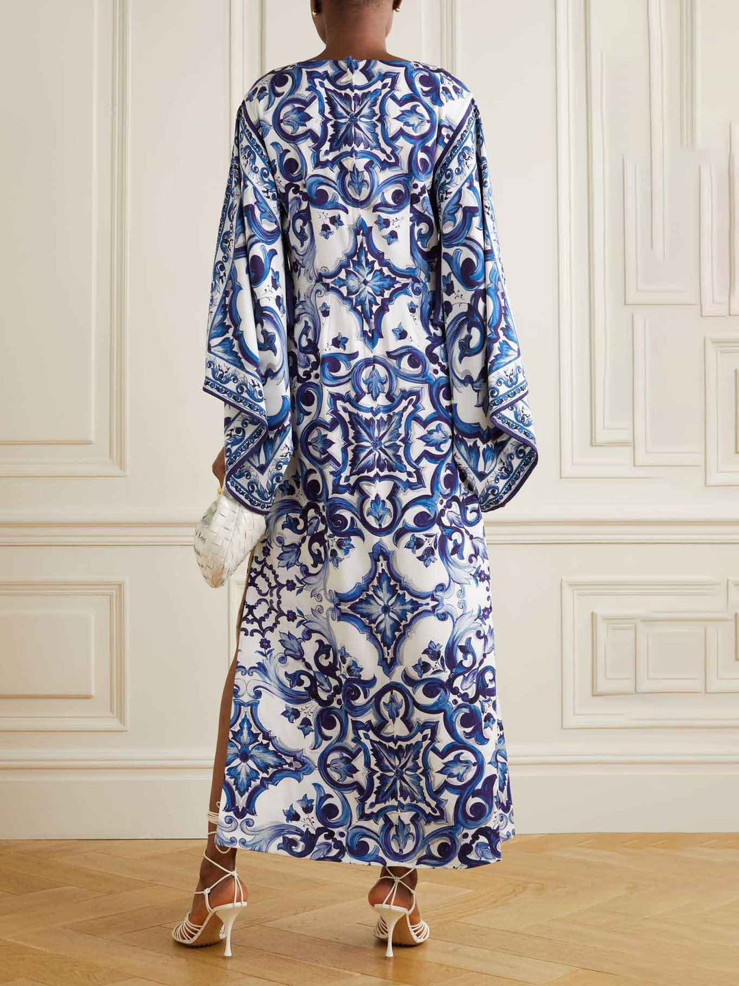 Unique Exquisite Printed Loose Robe Maxi Dress